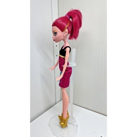 Mattel Doll with Pink Hair and Colorful Dress - Picture 12 of 16